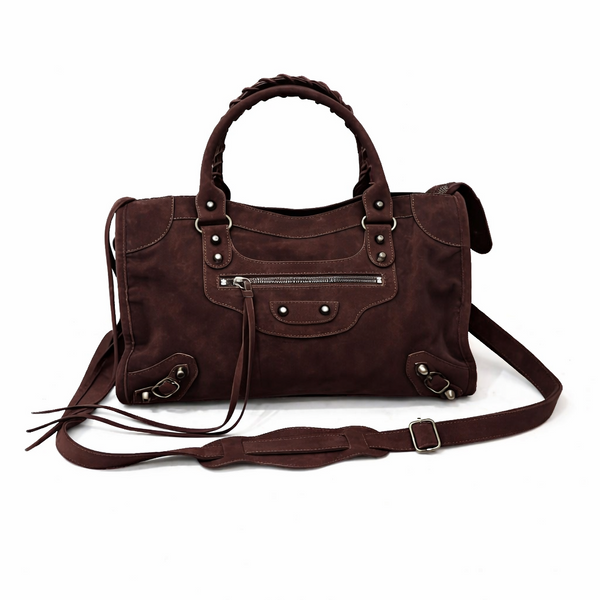 City bag daim marron