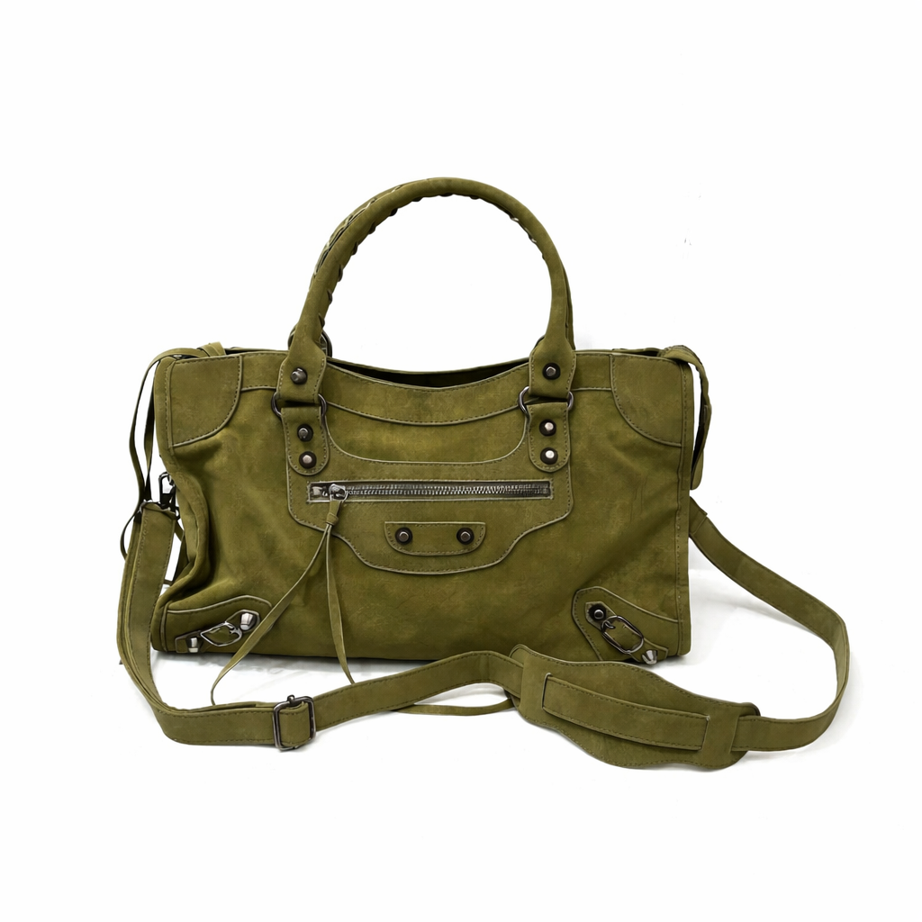 City bag daim vert